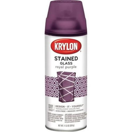 paint glass 5oz krylon stained royal purple
