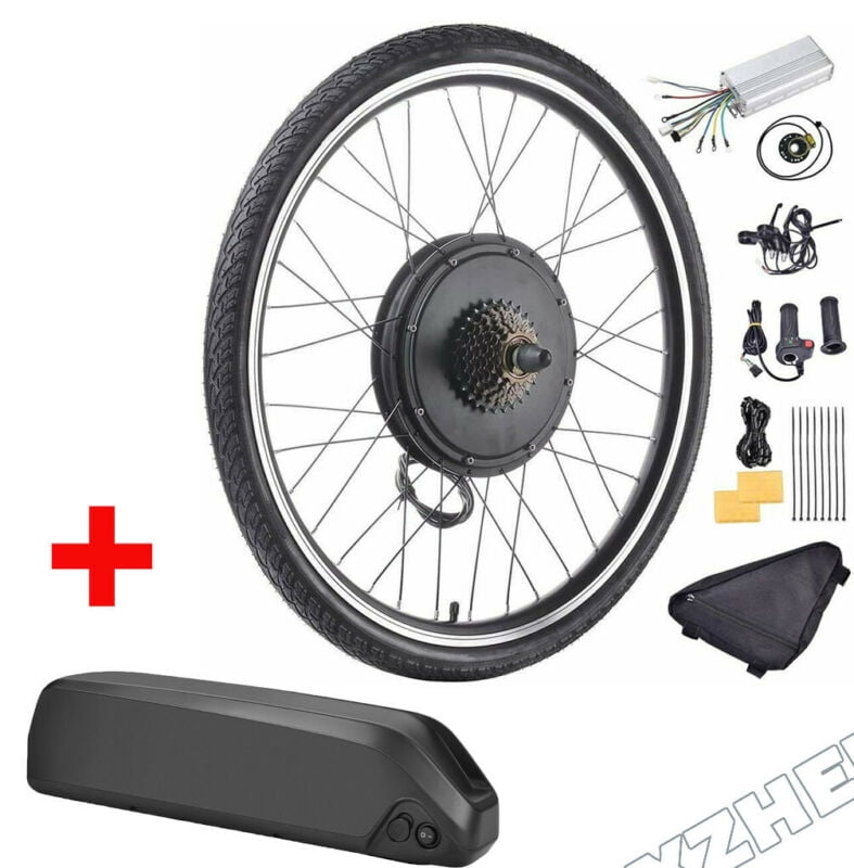 48V1500W Front Electric Bicycle Motor Conversion Kit EBike Wheel Cycling Hub 26" 