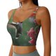 thumbnail image 2 of Fotbe Humming Bird 1 Sujetador Deportivo Largo sin Aros para Mujer con Almohadillas y Soporte Medio, Transpirable y Absorbente, Camiseta Tipo Chaleco o Tank Top-Large, 2 of 8