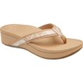 thumbnail image 1 of Women's Vionic High Tide Toe Post Sandal Dusty Pink Chevron Synthetic 11 W, 1 of 6