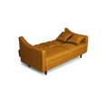thumbnail image 2 of Sofa Cama con Portavasos de Lino Mostaza con Tecnología Beehive Airflex Foam Modelo Silvestre Makora, 2 of 9
