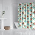 thumbnail image 2 of Pioneer Flower Floral Print Pattern Shower Curtain 84”x72", Bathroom Decorative Shower Curtain Set with 12 Hooks, Waterproof Washable, 2 of 6