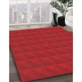 thumbnail image 3 of Ahgly Company Machine Washable Indoor Rectangle Transitional Fire Engine Red Area Rugs, 3' x 5', 3 of 7