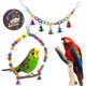 thumbnail image 2 of 12 paquetes de columpio para pájaros y loros para masticar, campana colgante, jaula para pájaros adecuada esquí esquí Gafas de esquí, 2 of 5