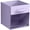 Pastel Purple, variant on Sorbus 11 Inch Collapsible Fabric Storage Bin with Clear Window, Pastel Orange