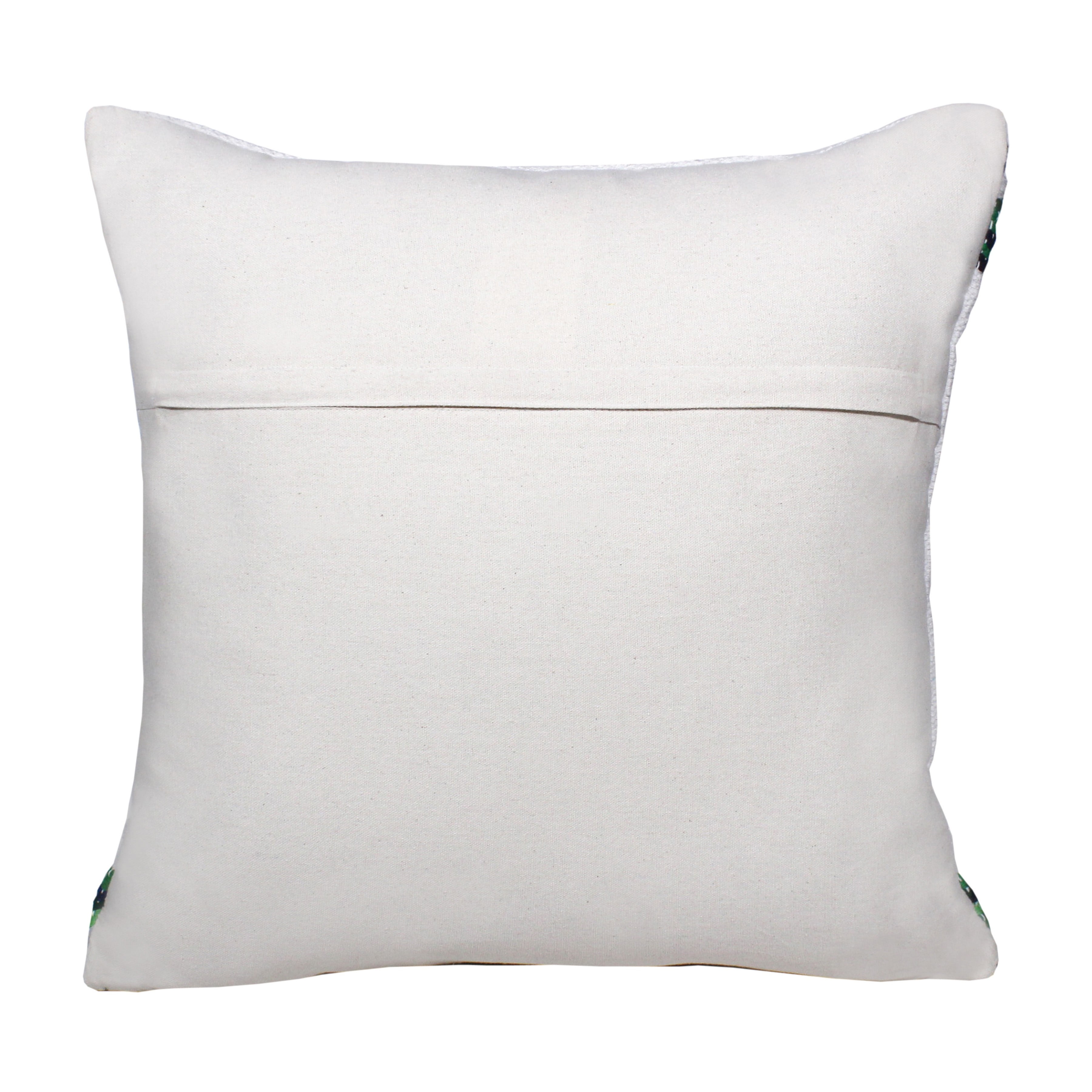 Ox Bay 20" x 20" Bohemian, Modern Green, White, Multi-color Geometric Cotton, Polyester Throw Pillow