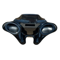 QK Racing Honda Shadow Spirit 750 Batwing Fairing GLOSSY DETACHABLE 6X9 W/ Tinted Windshield Stainless steel Mounting Brackets