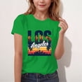 thumbnail image 1 of EGNMCR T-shirt Imprimé à Manches Courtes pour Enfants Col Rond Manches Courtes Décontracté Polyvalent pour Filles Haut en polyester, 1 of 5