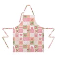 thumbnail image 2 of Pioneer Flower Floral Print Pattern Apron for Women and Men, Cotton Linen Waterproof with Pockets, Adjustable, 33x27 Inch for Kitchen, Gardening, BBQ, Salon, 2 of 6