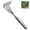 Silver 5 teeth, variant on Agiufgs Garden Rake Stainless Steel 7, Multi-Claw Leaf Rake for Easy Debris Clearing, for Lawn Flower Bed Hard Soil Gardening, Silver 5 Teeth