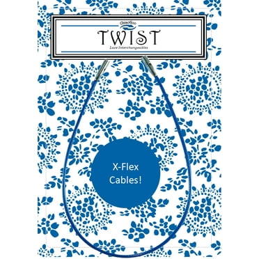 ChiaoGoo TWIST X-Flex Blue - [S] Small Interchangeable Cables - For US-2 (2.75 mm) to US-8 (5 mm) Tips