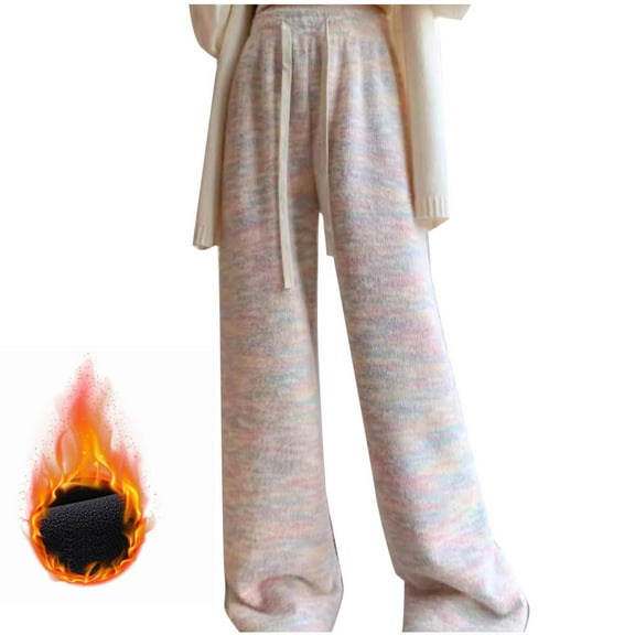 uublik Girls Uniform Pants Size 8-15 Fleece Lined Sweatpants Casual Trendy Workout Sweat Pants Fall Winter Workout Trousers Pink