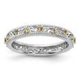 thumbnail image 2 of Auriga Fine Jewelry 925 Sterling Silver Citrine Ring for Women Size 5, 2 of 6
