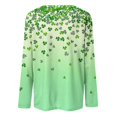 thumbnail image 5 of WREESH Women's 2025 St. Patrick's Day Long Sleeve Pullover Tops Irish Shamrock Graphic Tees for Casual and Festive, 5 of 5