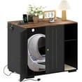 thumbnail image 1 of Royalbelle Armoire de Robot Noire Grande, Meuble Robot Chat TG, 1 of 8