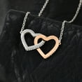 thumbnail image 2 of To My Granddaughter - A Bond That Cannot Be Undone Interlocking Hearts Necklace, 2 of 11