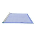 thumbnail image 2 of Ahgly Company Machine Washable Indoor Rectangle Solid Blue Modern Area Rugs, 2' x 3', 2 of 4