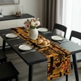 thumbnail image 2 of Orange Black African Women Table Runner 70 Inches Long, Ethnic Tribe Giraffe Vintage Kitchen Coffee Dining Table Decoration for Home Party Birthday Wedding Home Decor 13x70 Inches, 2 of 8