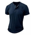 thumbnail image 1 of Playera De Manga Corta Estilo Henley Ligero Para Hombre, 1 of 7