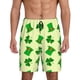 thumbnail image 1 of Balery St. Patrick's Day Pantalones cortos de pijama de punto de algodón para hombre con cinturilla y bolsillos-Large, 1 of 6