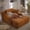 Orange, variant on GNIXUU 50" Oversized Chaise Lounge Sofa Chair Indoor, Modern Corduroy Sleeper Sofa Cloud Couch with 3 Soft Pillows, Comfy Single Seat Floor Sofa for Living Room, Apartment, Office (White)
