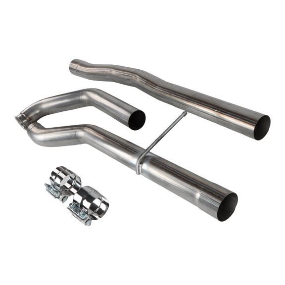 KESSOCCO 1 Set TURBO BACK-DPF AND CAT RACE KIT for 2014-2018 Jeep Grand Cherokee Ecodiesel 3.0L 3" Silver