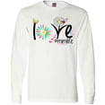 thumbnail image 3 of Inktastic Love Mimi Life with Flowers Long Sleeve T-Shirt, 3 of 5