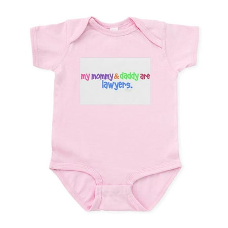 

CafePress - My Mommy & Daddy Are Lawyers (PASTEL) Infant Bodys - Baby Light Bodysuit Size Newborn - 24 Months
