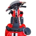 thumbnail image 2 of 12V Kids Ride On Police Motorcycle Tricycle Motorbike with Siren Lights, Music Player - Red, 2 of 5