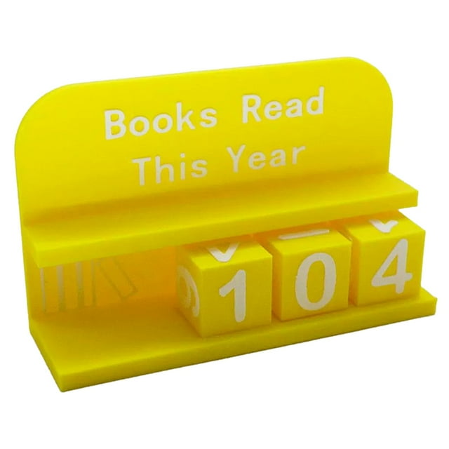 Desk Decor This Year'S Reading Counters Reading Tracking Signs Home Library Decorations Book Catcher Decorations Book Enthusiast Librarians Readers Teachers Women Wall and Desk Desktop Ornament Desk