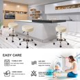 thumbnail image 4 of Stool Covers Round Set of 2, Waterproof PU Bar Stool Seat Covers 12-15 Inch with Elastic Bands,Bar Stool Chair Covers Washable Stool Cushion Slipcover, 4 of 8