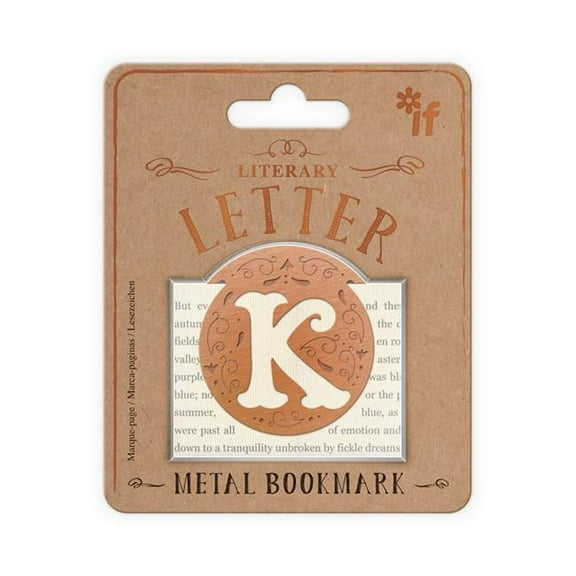 If USA Literary Letters Bookmark, Letter K