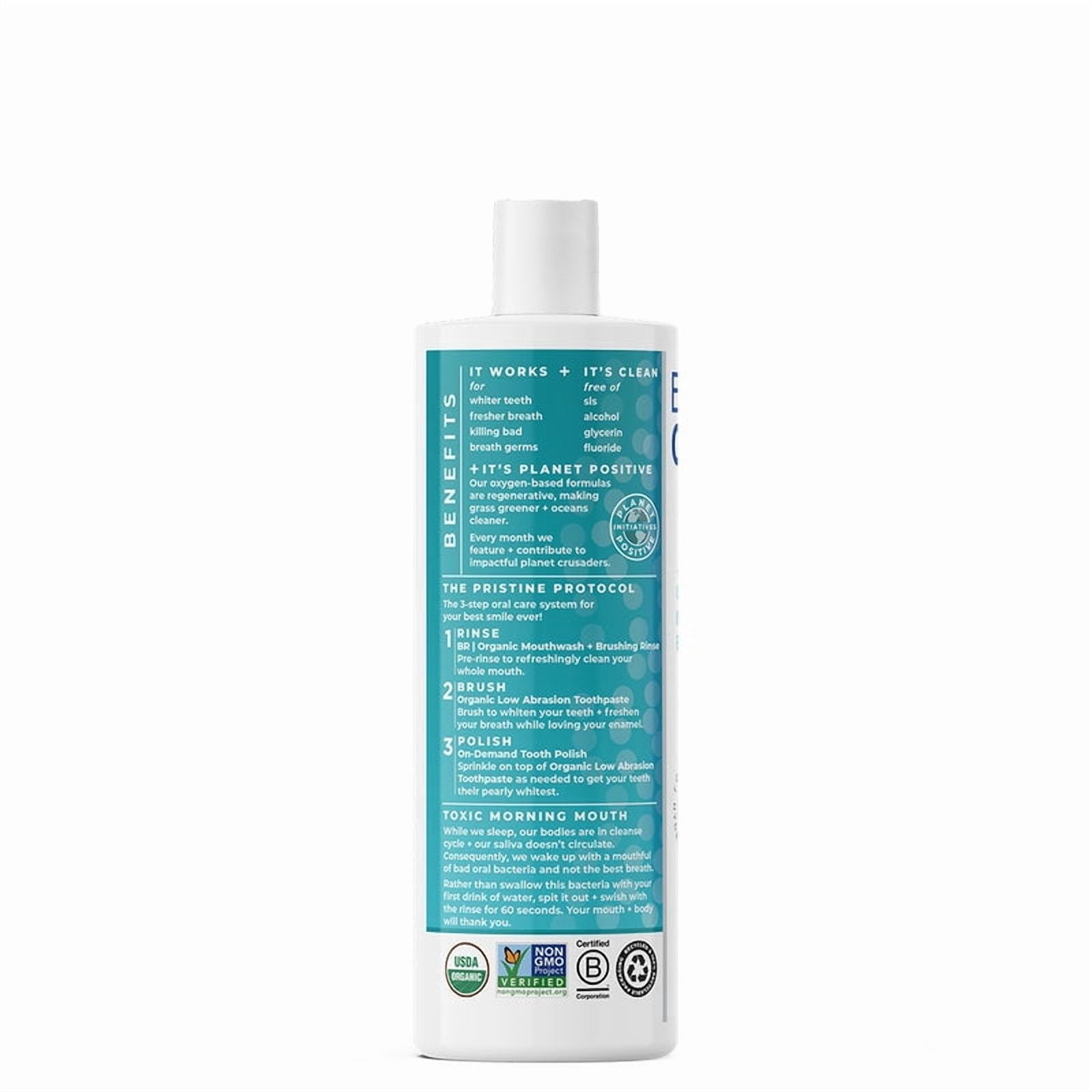 Essential Oxygen BR Organic Mouthwash, Flouride-Free,  Wintergreen, 32 oz, 3 Pack