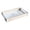 White, variant on Wooden Serving Tray with Metal Handles, Farmstead Decorative Tray for Coffee Desk, Ottoman Organizer for Living Room, Farmstead Kitchen Serving Platter