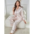 thumbnail image 4 of Pijamas Mujer Color Champán Pijama Manga Larga 2 Piezas, 4 of 8