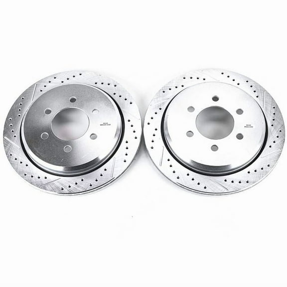 Power Stop AR8591XPR Evolution Drilled & Slotted Rotors -Rear Fits 2003 Ford Expedition