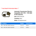 thumbnail image 2 of Automatic Transmission Filter Kit - Compatible with 1992 - 1996 GMC K1500 Suburban 1993 1994 1995, 2 of 2