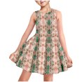 thumbnail image 1 of LOVZFMLL Jupe Princesse en Dentelle à Volants à Manches Courtes pour Filles Été Col Rond Broderie Nœud, 1 of 8