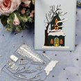 thumbnail image 2 of Troqueles de corte de metal con diseño de castillo de nieve, plantilla para álbum de recortes, tarjeta de papel, molde, relieve, decoración, 2 of 5