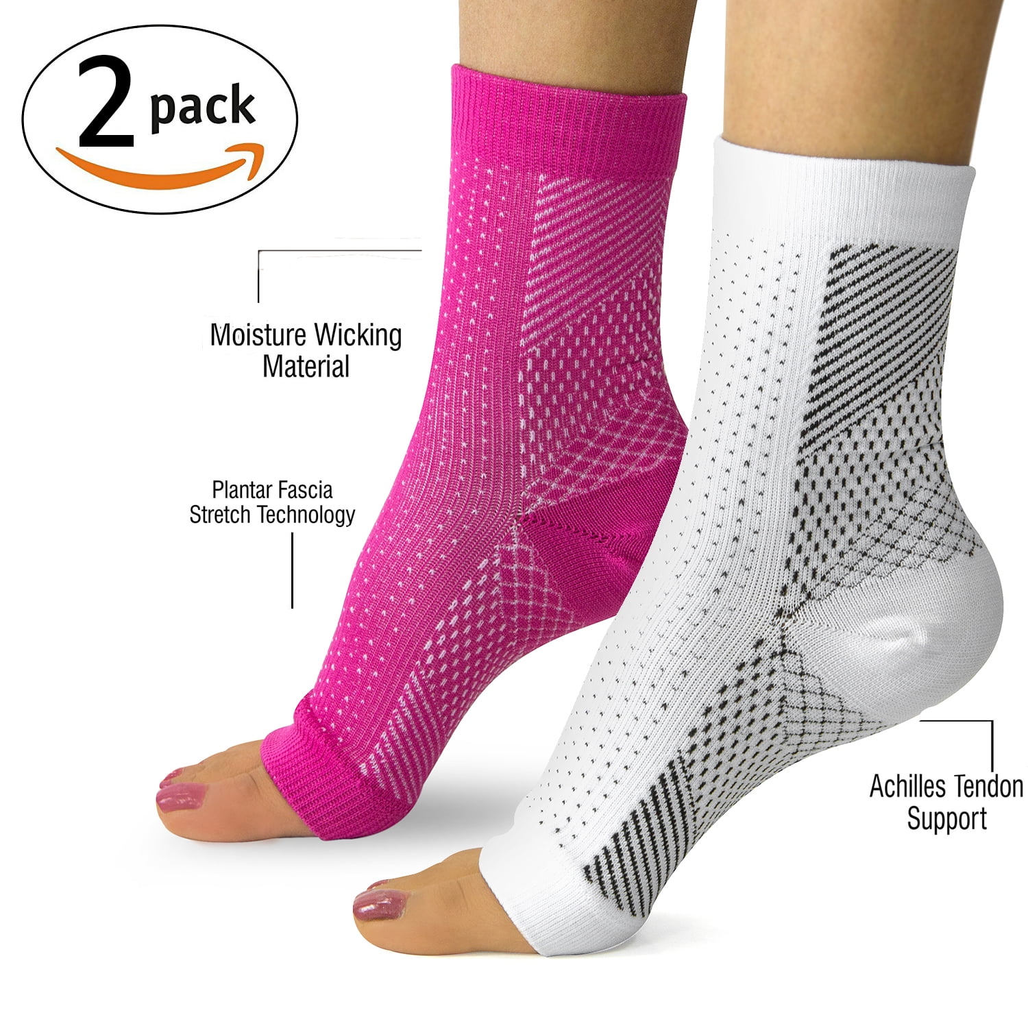 High-quality Performance Open Toe Plantar Fasciitis/ Arch Support Ankle