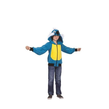 Pepper Parrot Child Hoodie Costume - Blue & Yellow,