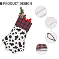 thumbnail image 5 of Dog Paw Decorative Socks 17x11.8in Top With A Strap Design For Easy Hanging For Festive Christmas Party Decorations Simple Cow-Print Pattern1_3, 5 of 8