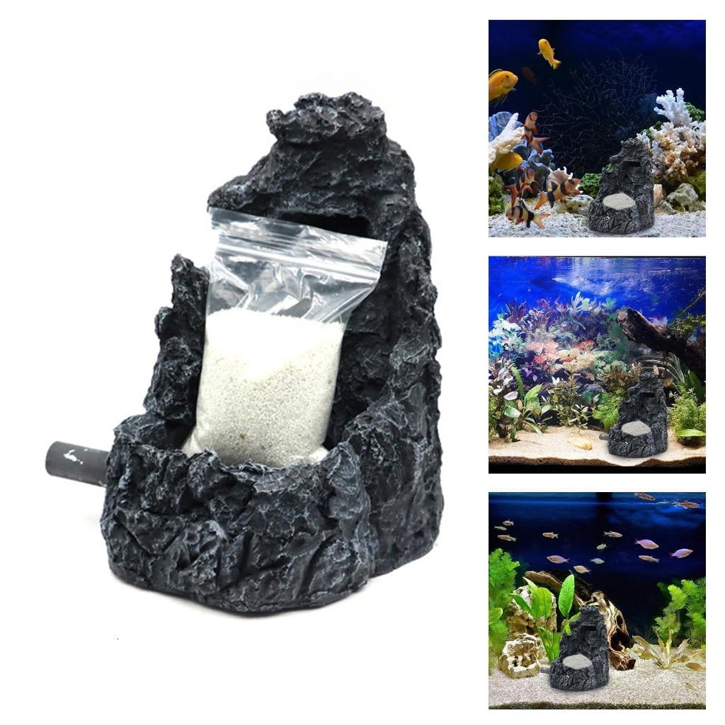 Osdhezcn Dynamic Sandfall Waterfall Ornament for Aquariums Durability Easyly Setups