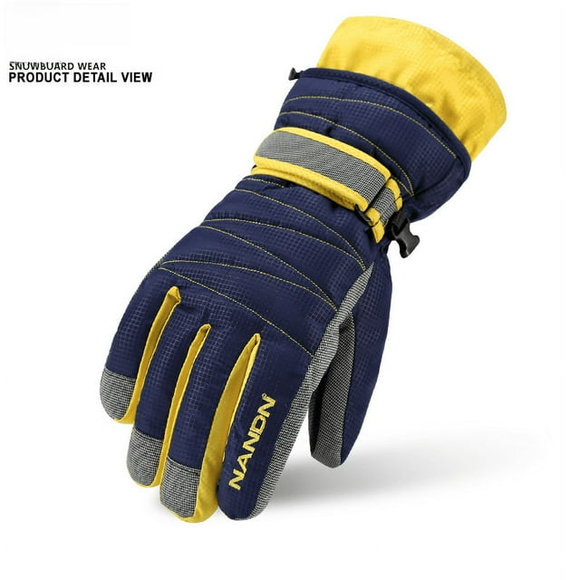 Guantes de esquí de invierno para padres e hijos, para montar en bicicleta, impermeables, resistentes al viento, cálidos, gruesos, resistentes al frío