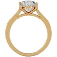 thumbnail image 3 of SuperJeweler 2 1/2 Carat Oval Shape Moissanite Solitaire Engagement Ring in 14 Karat Yellow Gold, 3 of 6