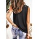 thumbnail image 1 of ABPHQTO Camiseta sin mangas con estampado de leopardo y letra de flor de cerezo gris para mujer, 1 of 5