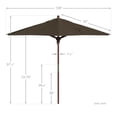 thumbnail image 3 of California Umbrella 9 ft. Sunbrella Marenti Wood Market Umbrella, 3 of 5