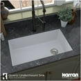 thumbnail image 3 of Karran Usa QU-670-BR-PK1 Quartz Qu 31-3/4" Undermount Single Basin Quartz Composite, 3 of 7