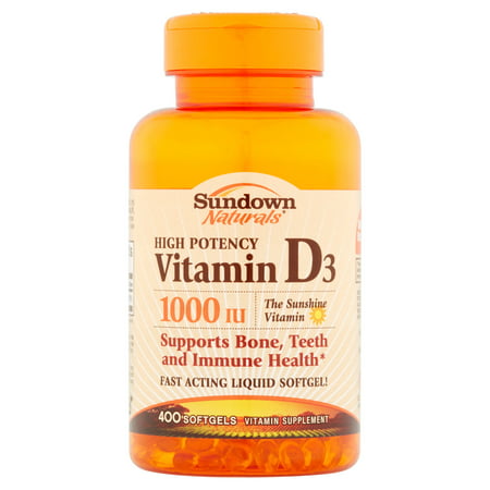 Sundown Naturals Suractivé vitamine D3 supplément de vitamine 1000iu 400 Gélules