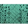 thumbnail image 1 of Ahgly Company Indoor Rectangle Solid Turquoise Blue Modern Area Rugs, 2' x 4', 1 of 4